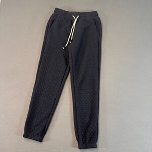 Marine Layer Womens Sz XS Corbet Quilted Jogger Athleisure Navy Fleece Pants